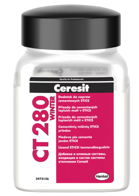 Ceresit CT 280 Winter, 250 g, dodatek do zapraw cementowych ETICS