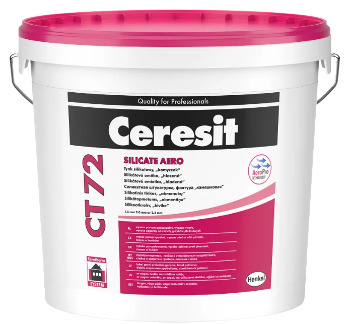 Ceresit CT 72 baza do kolorowania (ziarno 2,5 mm), 25 kg, tynk silikatowy